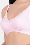 Floret Double Layered Wirefree Minimiser Bra - Pink — thumbnail 5