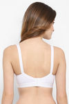 Floret Double Layered Non Wired 3/4Th Coverage Minimiser Bra - White — thumbnail 2