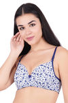Floret Padded Wirefree T-Shirt Bra - White — thumbnail 1