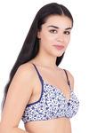 Floret Padded Wirefree T-Shirt Bra - White — thumbnail 2