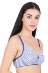 Floret Padded Wirefree T-Shirt Bra - White — thumbnail 2