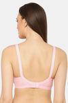 Floret Double Layered Non-Wired 3/4Th Coverage Super Support Bra - Pink — thumbnail 2