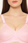 Floret Double Layered Non-Wired 3/4Th Coverage Super Support Bra - Pink — thumbnail 4