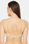Floret Double Layered Non-Wired Full Coverage Super Support Bra - Skin — thumbnail 2