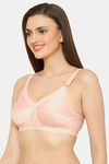 Floret Double Layered Non-Wired Full Coverage Super Support Bra - Rose — thumbnail 3