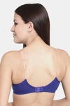 Floret Padded Non-Wired 3/4Th Coverage T-Shirt Bra - Blue — thumbnail 2