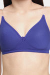 Floret Padded Non-Wired 3/4Th Coverage T-Shirt Bra - Blue — thumbnail 4