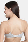 Floret Padded Non-Wired 3/4Th Coverage T-Shirt Bra - Cool Grey — thumbnail 2