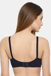 Floret Padded Non Wired 3/4Th Coverage T-Shirt Bra - Navy — thumbnail 2