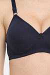 Floret Padded Non Wired 3/4Th Coverage T-Shirt Bra - Navy — thumbnail 5