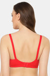 Floret Padded Non-Wired 3/4Th Coverage T-Shirt Bra - Red — thumbnail 2