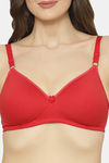 Floret Padded Non-Wired 3/4Th Coverage T-Shirt Bra - Red — thumbnail 4