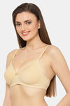 Floret Padded Non-Wired 3/4Th Coverage T-Shirt Bra - Skin — thumbnail 3