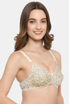 Floret Double Layered  Non Wired Medium Coverage T-Shirt Bra - Lemon Lemon — thumbnail 3