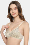 Floret Double Layered  Non Wired Medium Coverage T-Shirt Bra - Lemon Lemon — thumbnail 4