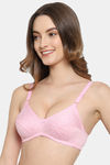 Floret Double Layered  Non Wired Medium Coverage T-Shirt Bra - Pink Pink — thumbnail 4