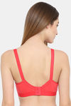 Floret Double Layered  Non Wired 3/4Th Coverage T-Shirt Bra - Black Tomato — thumbnail 8