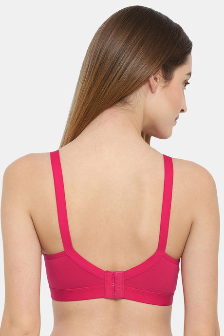 Floret Double Layered  Non Wired 3/4Th Coverage T-Shirt Bra - Magenta Magenta — image 5