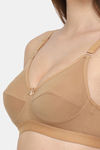 Floret Double Layered  Non Wired 3/4Th Coverage T-Shirt Bra - Nude Tomato — thumbnail 5