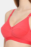 Floret Double Layered  Non Wired 3/4Th Coverage T-Shirt Bra - Nude Tomato — thumbnail 9