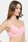 Floret Double Layered  Non Wired 3/4Th Coverage T-Shirt Bra - Pink Nude — thumbnail 6