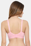 Floret Double Layered  Non Wired 3/4Th Coverage T-Shirt Bra - Pink Nude — thumbnail 7
