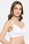 Floret Double Layered  Non Wired 3/4Th Coverage T-Shirt Bra - White Pink — thumbnail 7