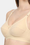 Floret Double Layered  Non Wired 3/4Th Coverage T-Shirt Bra - White Skin — thumbnail 5