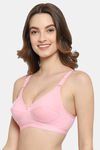 Floret Double Layered  Non Wired 3/4Th Coverage T-Shirt Bra - Pink Red — thumbnail 3