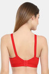 Floret Double Layered  Non Wired 3/4Th Coverage T-Shirt Bra - Pink Red — thumbnail 8