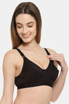Floret Double Layered  Non Wired 3/4Th Coverage T-Shirt Bra - Skin Black — thumbnail 7