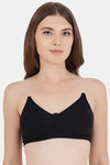 Floret Double Layered  Non Wired 3/4Th Coverage T-Shirt Bra - Black Black — thumbnail 2