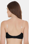 Floret Double Layered  Non Wired 3/4Th Coverage T-Shirt Bra - Black Black — thumbnail 5