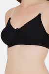 Floret Double Layered  Non Wired 3/4Th Coverage T-Shirt Bra - Black Black — thumbnail 6
