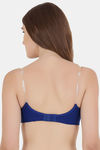 Floret Double Layered  Non Wired 3/4Th Coverage T-Shirt Bra - Blue Magenta — thumbnail 4