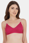 Floret Double Layered  Non Wired 3/4Th Coverage T-Shirt Bra - Blue Magenta — thumbnail 6