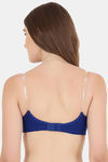 Floret Double Layered  Non Wired 3/4Th Coverage T-Shirt Bra - Blue Rose — thumbnail 4