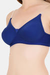 Floret Double Layered  Non Wired 3/4Th Coverage T-Shirt Bra - Blue Rose — thumbnail 5