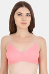Floret Double Layered  Non Wired 3/4Th Coverage T-Shirt Bra - Blue Rose — thumbnail 6