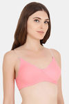 Floret Double Layered  Non Wired 3/4Th Coverage T-Shirt Bra - Blue Rose — thumbnail 7