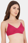 Floret Double Layered  Non Wired 3/4Th Coverage T-Shirt Bra - Magenta Nude — thumbnail 3