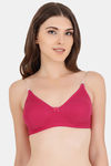 Floret Double Layered  Non Wired 3/4Th Coverage T-Shirt Bra - Magenta Pink — thumbnail 2