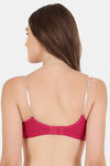 Floret Double Layered  Non Wired 3/4Th Coverage T-Shirt Bra - Magenta Pink — thumbnail 4