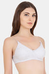 Floret Double Layered  Non Wired 3/4Th Coverage T-Shirt Bra - Maroon Cool Grey — thumbnail 3