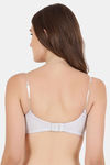 Floret Double Layered  Non Wired 3/4Th Coverage T-Shirt Bra - Maroon Cool Grey — thumbnail 4