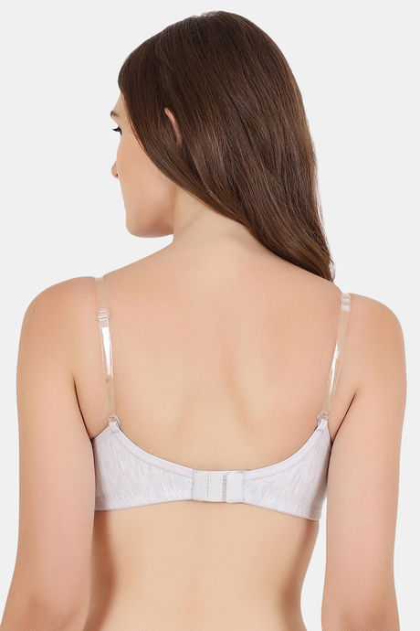 Floret Double Layered  Non Wired 3/4Th Coverage T-Shirt Bra - Nude Cool Grey — image 4