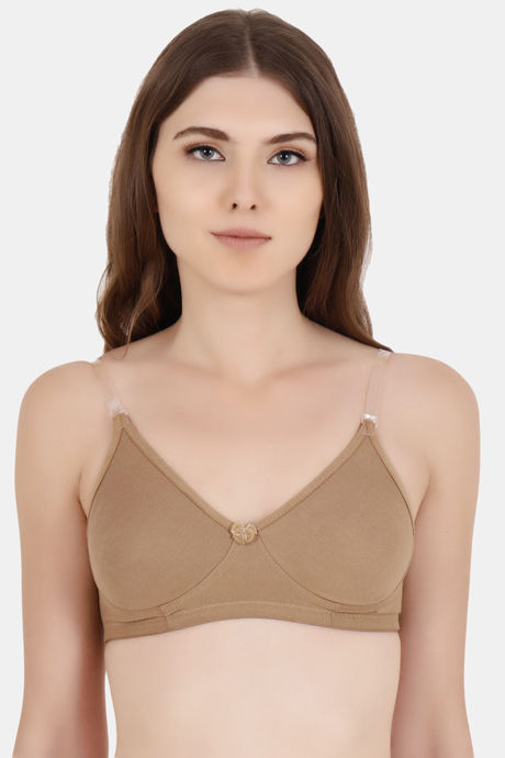 Floret Double Layered  Non Wired 3/4Th Coverage T-Shirt Bra - Nude Cool Grey — image 6