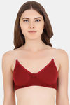Floret Double Layered  Non Wired 3/4Th Coverage T-Shirt Bra - Pink Maroon — thumbnail 2