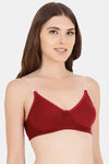 Floret Double Layered  Non Wired 3/4Th Coverage T-Shirt Bra - Pink Maroon — thumbnail 3