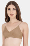 Floret Double Layered  Non Wired 3/4Th Coverage T-Shirt Bra - Red Nude — thumbnail 3